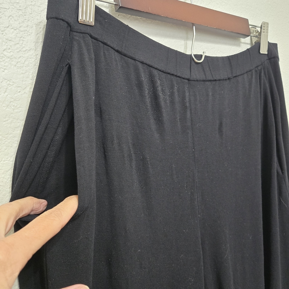 Eileen Fisher Black Sleep Pants Size M - Picture 4 of 10